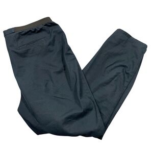 Lafayette‎ 148 New York XL Navy Straight Leg Pul On Elastic Waist Faux Pockets